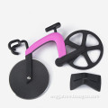 latest products in kitchen novelty stainless steel bike wheel pizza cutter with kickstand